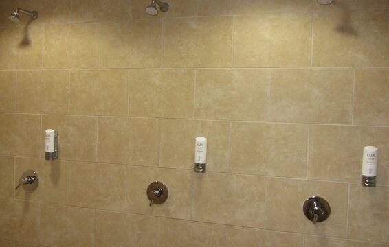 Enjoy the complimentary luxury shower products
